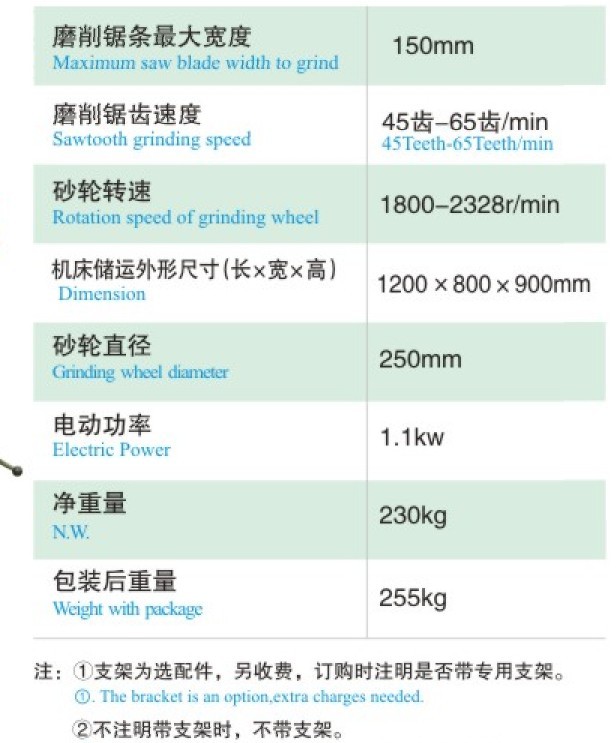 1115自动磨锯机